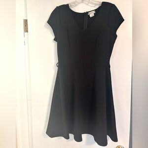 Black skater style dress